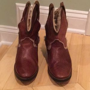 Dingo shearling lined cowboy Boots